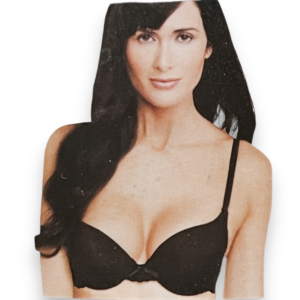 NEW Bobbie Brooks - Black Lace Demi Push Up Bra Women’s Size 38D